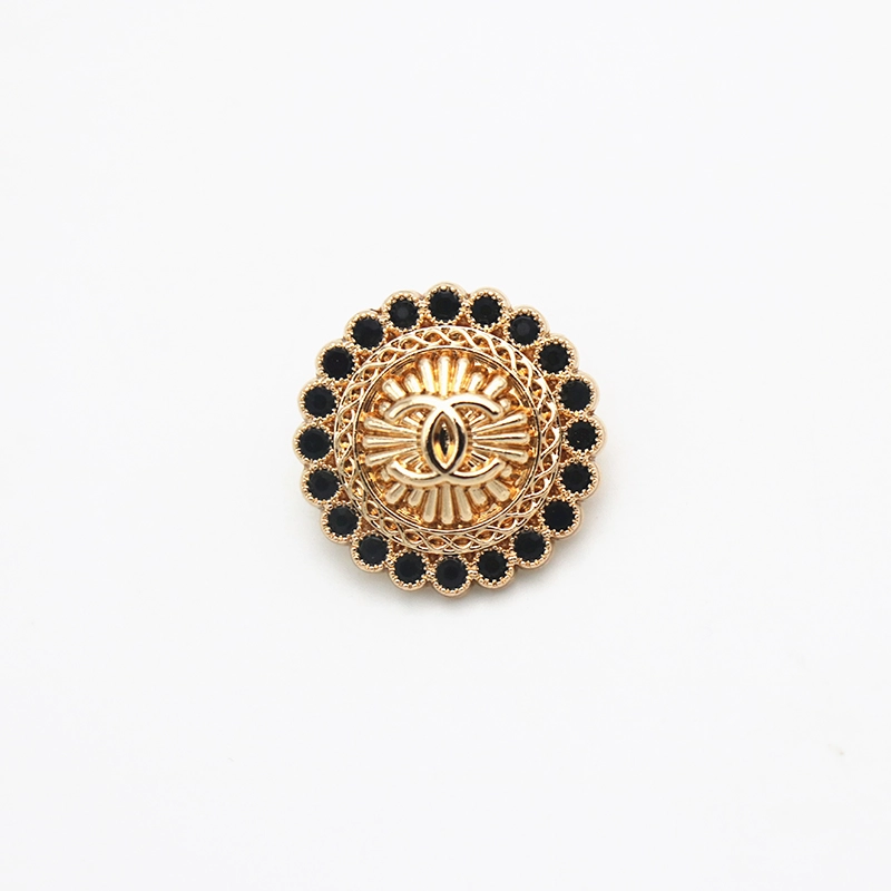Chanel Luxurious Pearl and Crystal button with Classic CC  Designer button