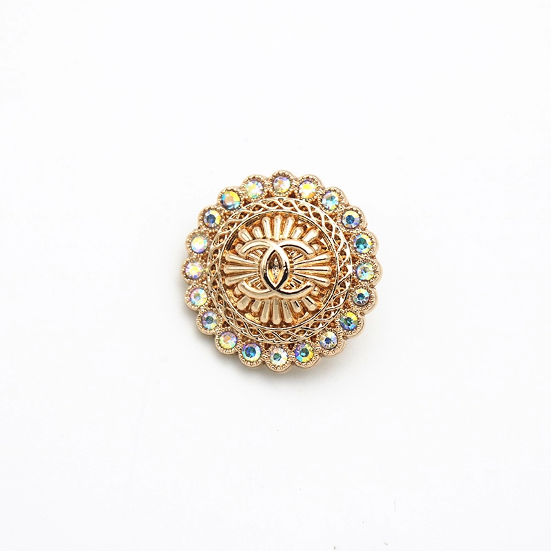 Chanel Luxurious Pearl and Crystal button with Classic CC  Designer button