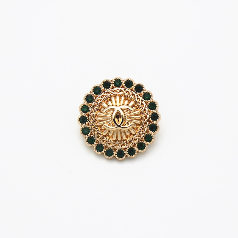 Chanel Luxurious Pearl and Crystal button with Classic CC  Designer button