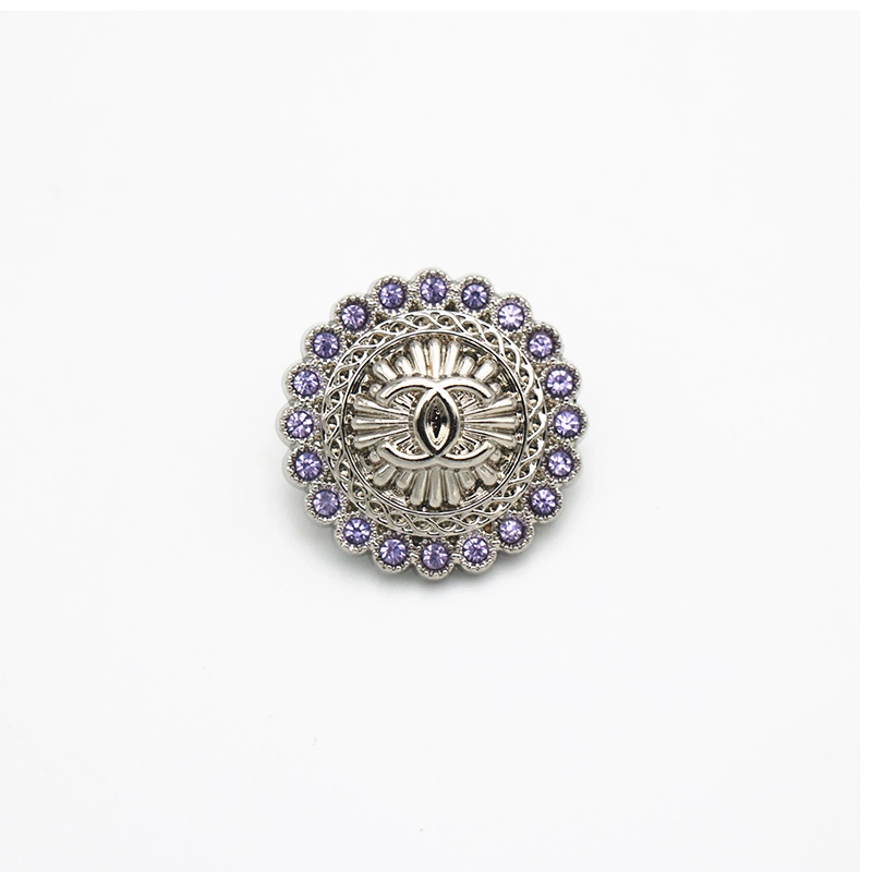 Chanel Luxurious Pearl and Crystal button with Classic CC  Designer button