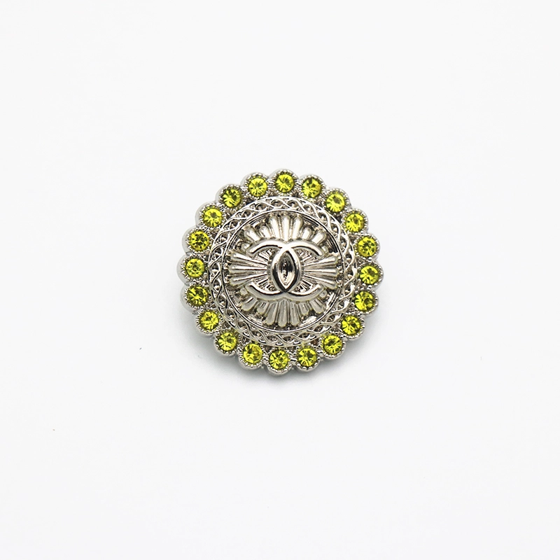 Chanel Luxurious Pearl and Crystal button with Classic CC  Designer button