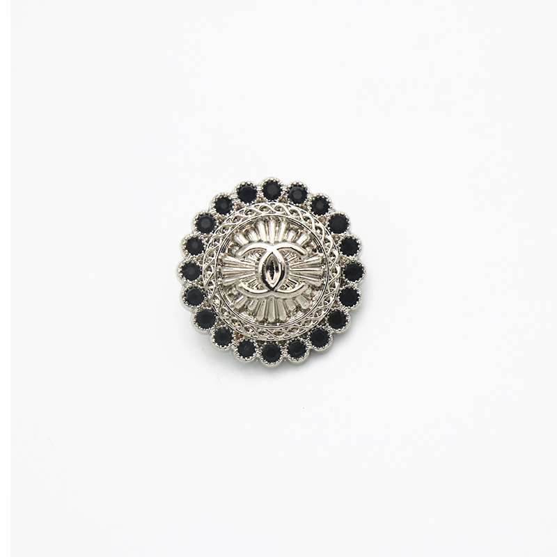 Chanel Luxurious Pearl and Crystal button with Classic CC  Designer button