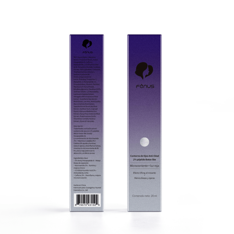 Fenus Contorno de Ojos 20 ml con 2% péptido Microcorriente y LED Roja