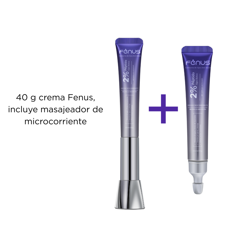 Fenus Contorno de Ojos 20 ml con 2% péptido Microcorriente y LED Roja