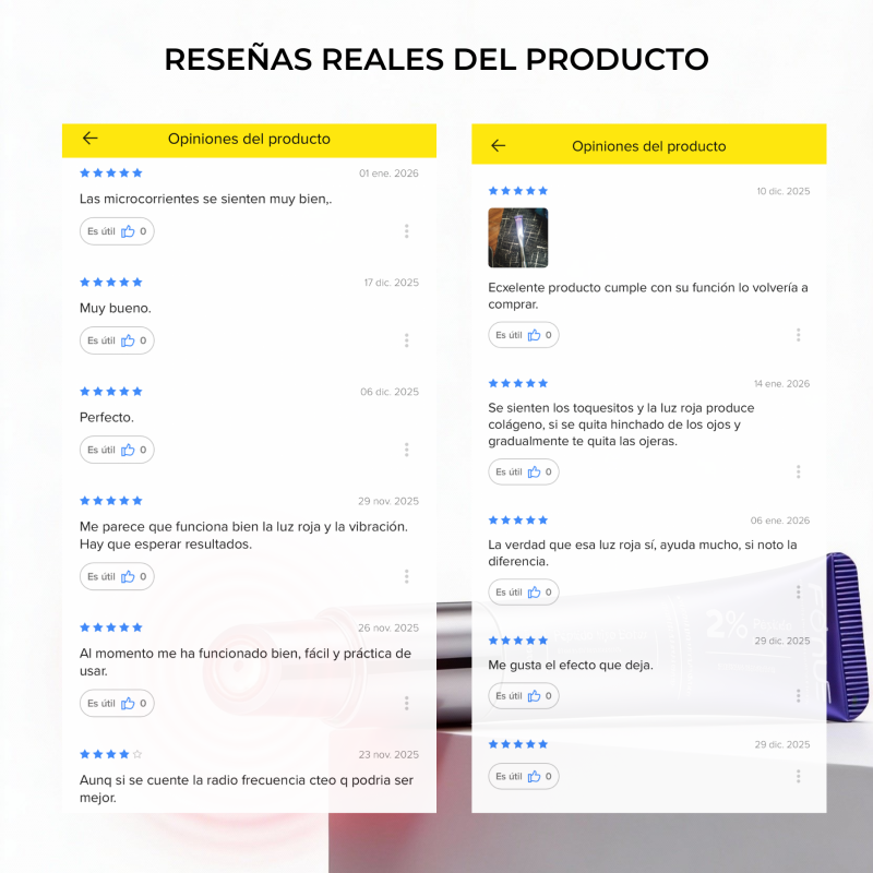 Fenus Contorno de Ojos 20 ml con 2% péptido Microcorriente y LED Roja