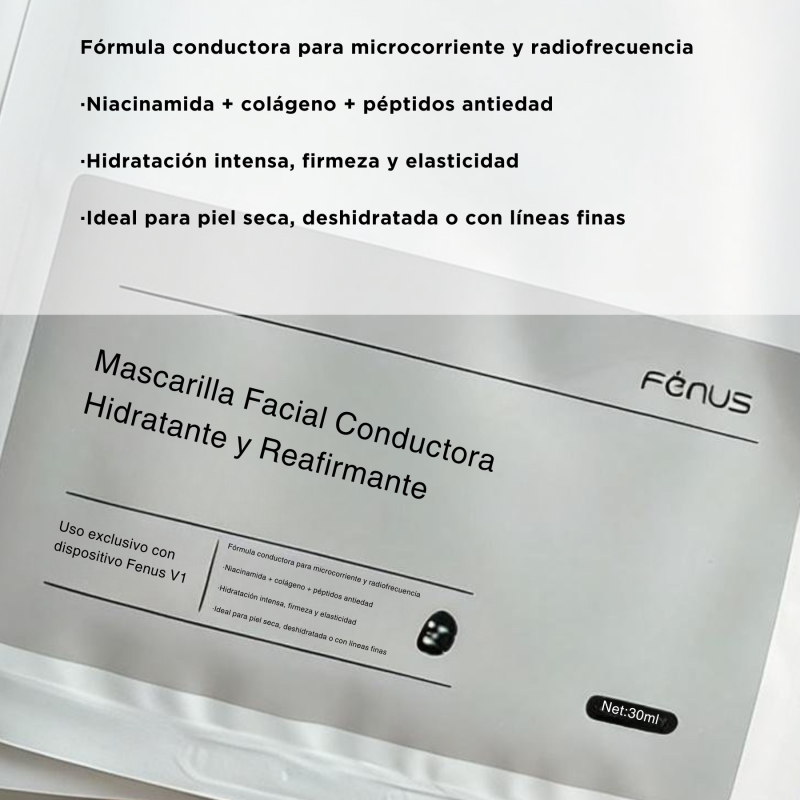 Fenus Mascarilla Facial Conductora Hidratante y Reafirmante