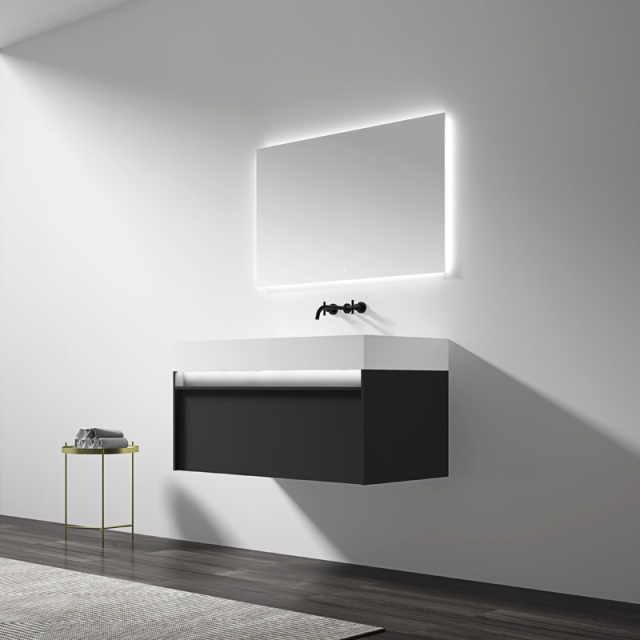 Supplier Single Counter Top Sink Wall Mounted Hanging Bathroom Vanity Cabinet WBL-0312