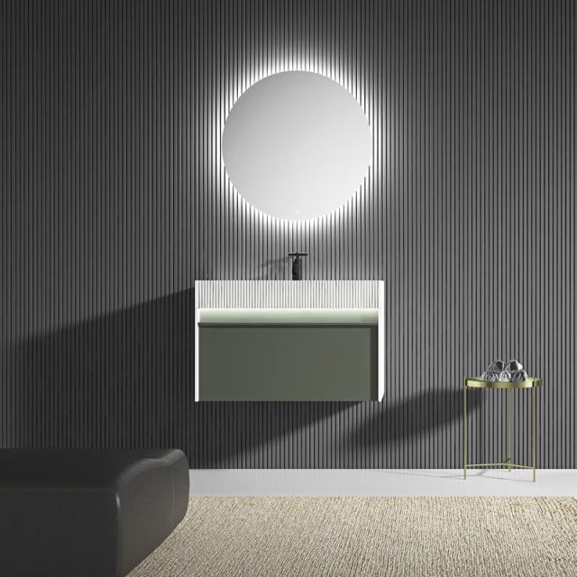 Wholesale Fashion Single Counter Top Sink Wall Mounted Hanging Bathroom Vanity Cabinet WBL-0611