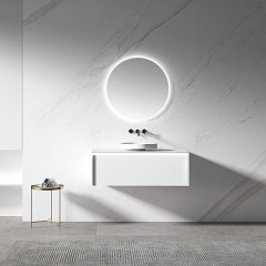 Wholesale Fashion Single Counter Top Sink Wall Mounted Hanging Bathroom Vanity Cabinet WBL-0721