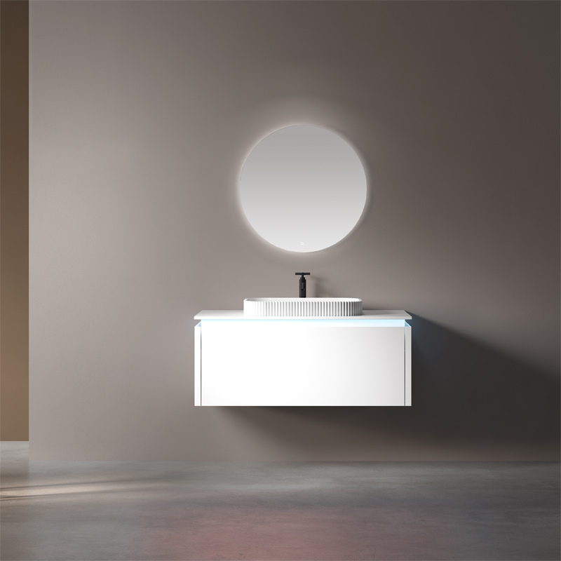 Wholesale Price Single Counter Top Sink Wall Mounted Hanging Bathroom Vanity Cabinet WBL-0521