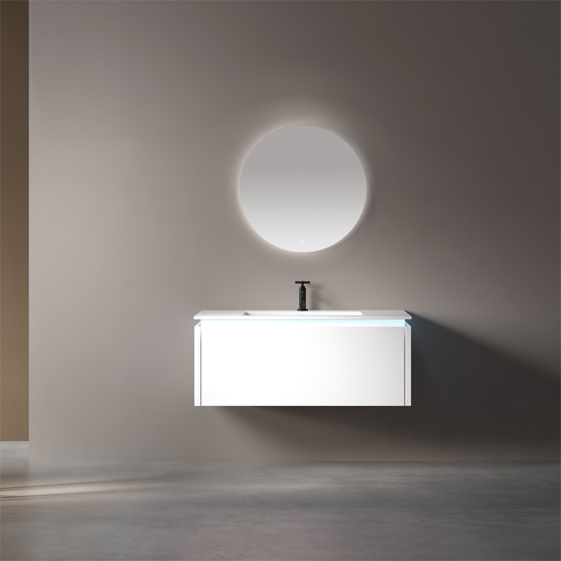Manufacturer Single Under Counter Sink Wall Mounted Hanging Bathroom Vanity Cabinet WBL-0511