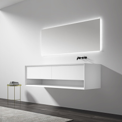 Wholesale Fashion Single Under Counter Sink Wall Mounted Hanging Bathroom Vanity Cabinet TW-2511