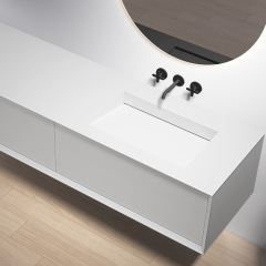 Wholesale Price Single Under Counter Sink Wall Mounted Hanging Bathroom Vanity Cabinet TW-2503