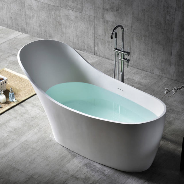 Factory Wholesale Colorful Oval Freestanding Solid Surface Bathtub XA-8811