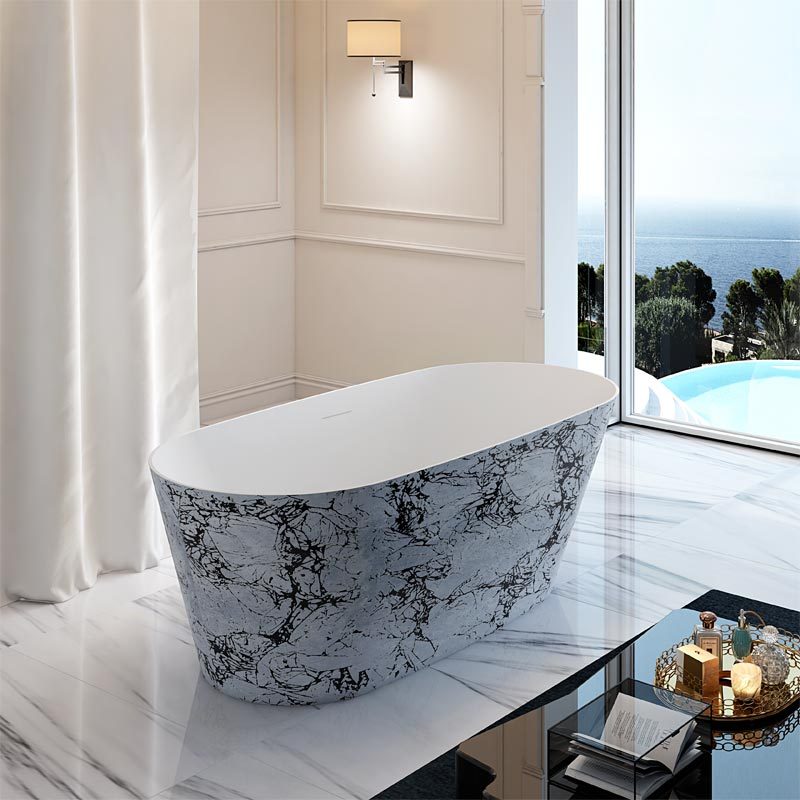 Wholesale High End Quality Oval Freestanding Hotel Acrylic Bathtubs TW-7605S
