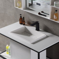Factory Supply Quality Assurance Console Sink With Shelf Floor Bathroom Cabinet TW-2011