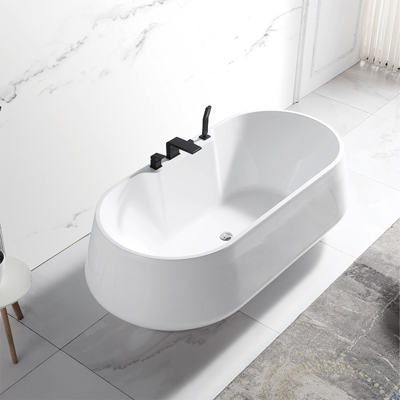 Factory Supply Quality Assurance Oval Freestanding Acrylic Bathtub TW-6610