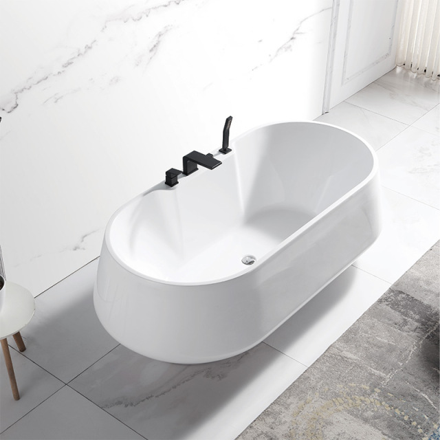 Factory Supply Quality Assurance Oval Freestanding Acrylic Bathtub TW-6610
