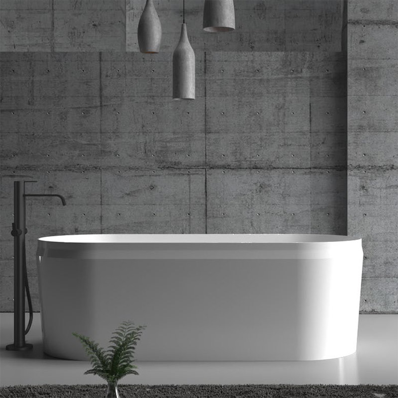 China Wholesale Factory Oval Freestanding Artificial Stone Bathtub XA-8858