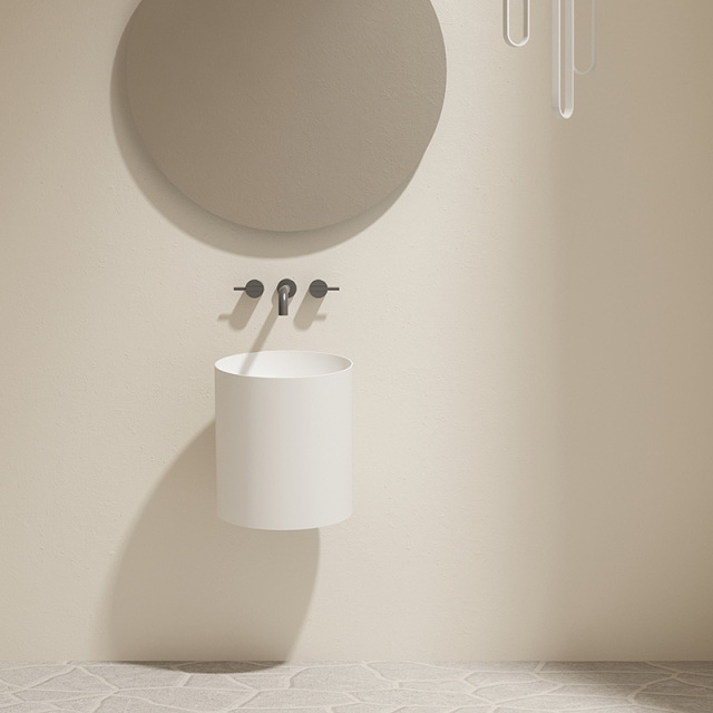 Exporter Round Pedestal Sink Wall Mounted Wash Basin TW-Z509