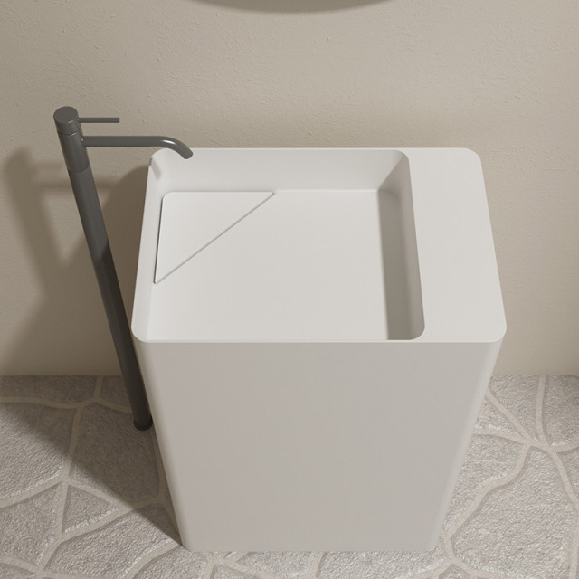 Supplier Rectangle Freestanding Pedestal Sink Bathroom Wash Basin TW-Z235
