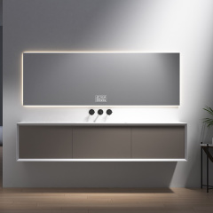China Wholesale Factory Single Under Counter Sink Floating Bathroom Vanity Cabinet TW-2507