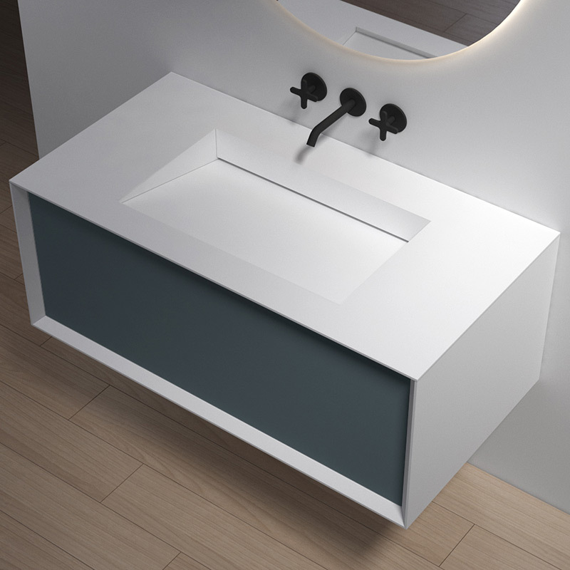 Manufacturer Single Under Counter Sink Floating Bathroom Vanity Cabinet TW-2501