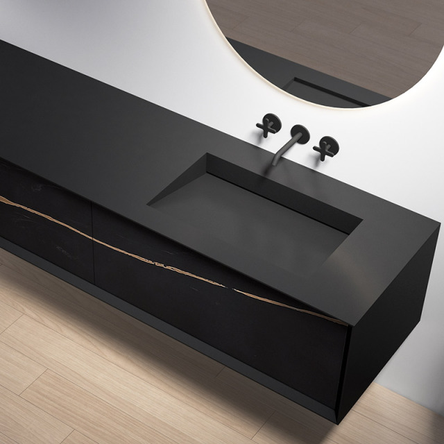 Exporter Single Under Counter Sink Floating Bathroom Vanity Cabinet TW-2503