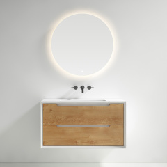 Popular Wholesale Designer Single Under Counter Sink Floating Bathroom Vanity Cabinet TW-2801