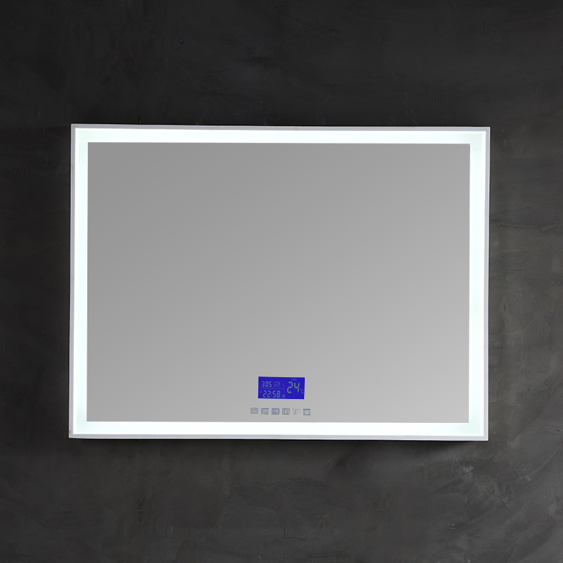 Manufacturer Rectangle Wall Mounted Bluetooth Bathroom Makeup Vanity Mirror With LED Lights XA-ML81
