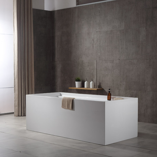 Wholesale High End Quality Rectangle Freestanding Acrylic Bathtub TW-6605