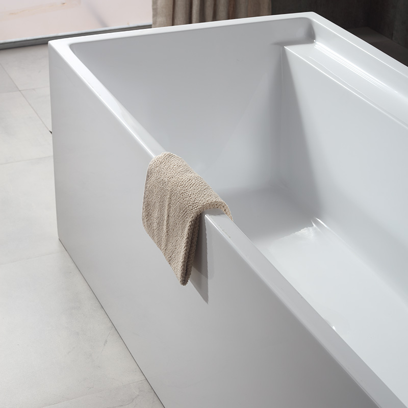 Wholesale High End Quality Rectangle Freestanding Acrylic Bathtub TW-6605