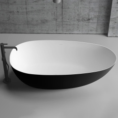 China Wholesale Factory Oval Egg-Shaped Freestanding Acrylic Bathtub TW-7758