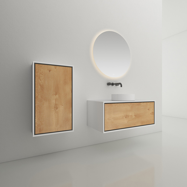 Wholesale Fashion Single Counter Top Sink Wall Mounted Bathroom Cabinet WBL-0811