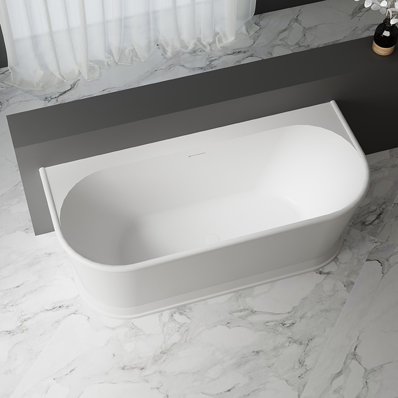 Back To Wall Freestanding Acrylic Bathtub TW-7797