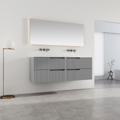 Hot Style Wholesale Double Under Counter Sink Wall Mounted Bathroom Cabinet WBL-6112