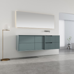 Hot Style Wholesale Single Under Counter Sink Wall Mounted Bathroom Cabinet WBL-6113