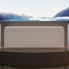 Manufacturer Rectangle Vertical Stripes Fluted Freestanding Acrylic Origami Bathtub TW-7185