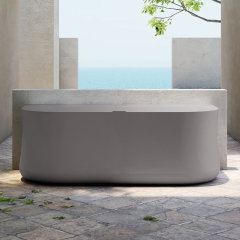 Factory Supply Quality Assurance Back To Wall Standalone Acrylic Bathtub TW-7803