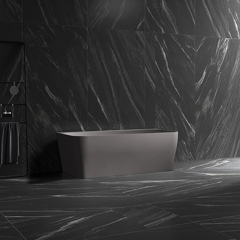 Hot Style Wholesale Back To Wall Rectangle Freestanding Acrylic Bathtub TW-7609