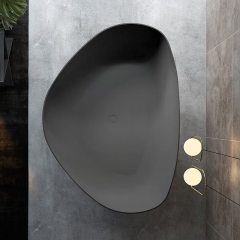 Supplier Heart-shaped Freestanding Artificial Stone Bathtub TW-8660