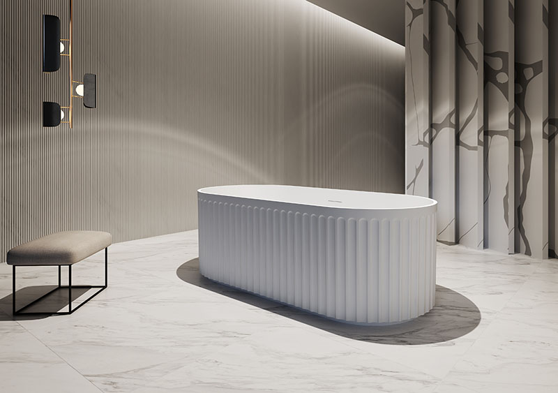 New Design Freestanding Acrylic Fluted Bathtub TW-7111 New Design Freestanding Acrylic Fluted Bathtub TW-7111