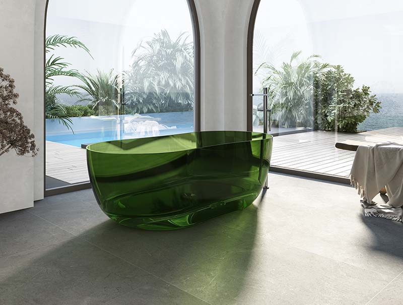 High Quality Freestanding Transparent Solid Surface Hourglass Bathtub TW-8603T High Quality Freestanding Transparent Solid Surface Hourglass Bathtub TW-8603T