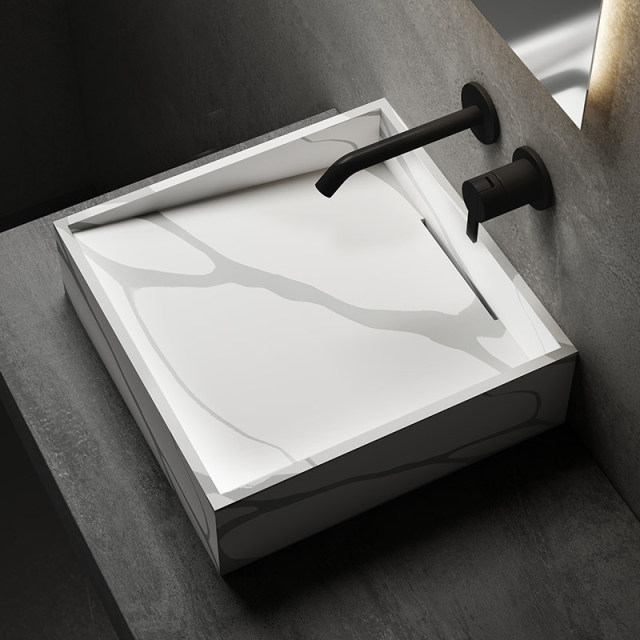 Manufacturer Marble Texture Counter Top Wash Basin SW-HA183