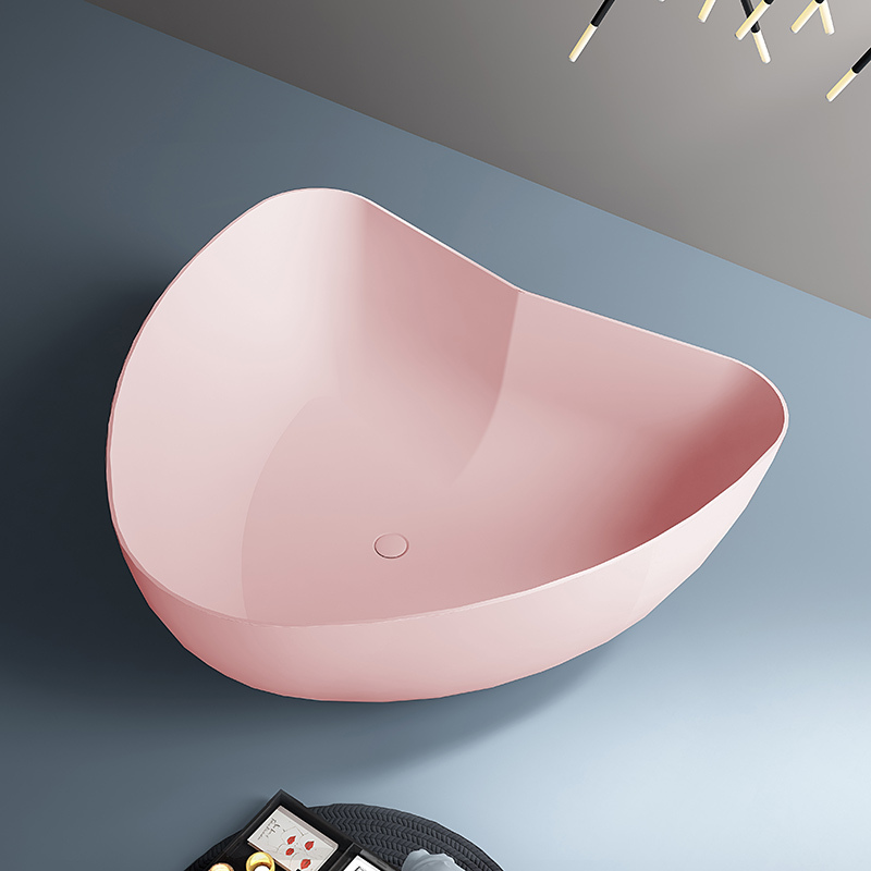 China Wholesale Factory Heart-shaped Freestanding Acrylic Bathtub TW-7663