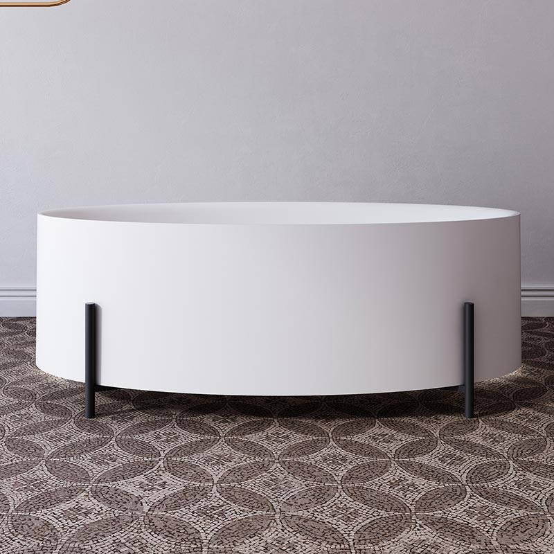 Oval One-piece Molding Stand Acrylic Bathtub XA-083
