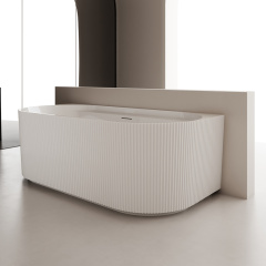 Quality Wholesale Unique Design Freestanding Acrylic Fluted Bathtub TW-7136