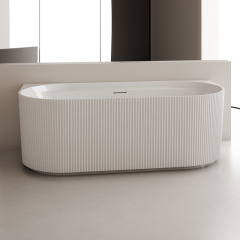 Quality Wholesale Unique Design Freestanding Acrylic Fluted Bathtub TW-7136