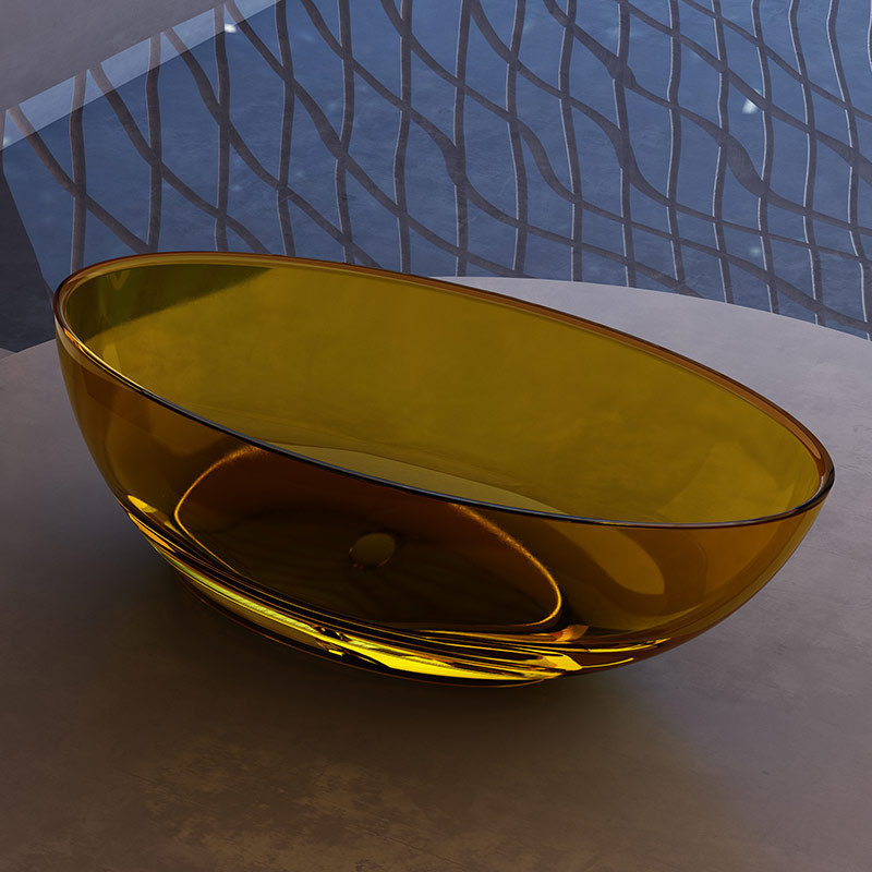 Supplier Freestanding Clear Resin Bathtub TW-8203T