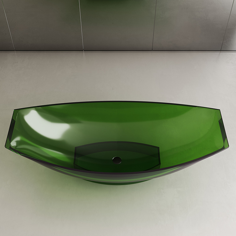 Hot Style Wholesale Transparent Freestanding Solid Surface Hammock Bathtub TW-8991T